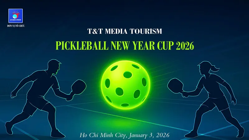 T&T Media Tourism tổ chức giải “T&T Pickleball New Year Cup 2026” dành cho cộng đồng doanh nghiệp đầu năm mới