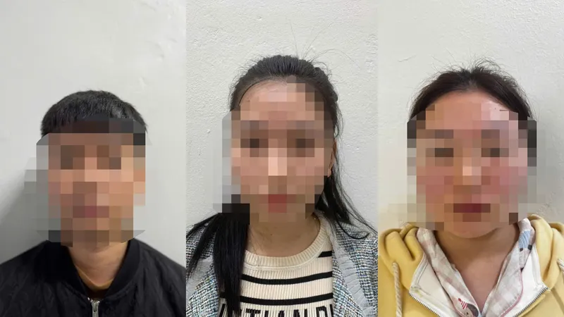 3 đối tượng cầm đầu bị khởi tố. Ảnh: CACC