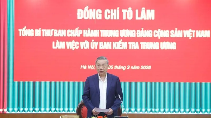 Tổng Bí thư Tô Lâm: Chuyển mạnh công tác kiểm tra, giám sát sang phòng ngừa từ sớm, từ xa