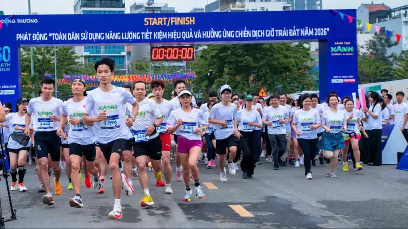 Hơn 2.000 người tham gia giải chạy hưởng ứng Giờ Trái đất 2026