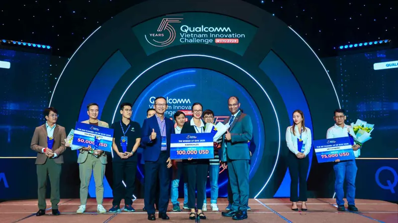 Tại QVIC 2025, các startup tranh tài đã dành được phần thưởng lớn