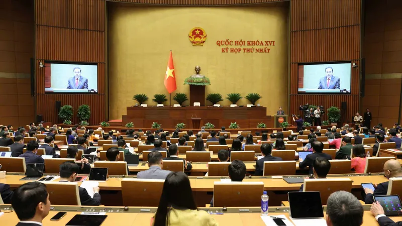 Kỳ họp thứ nhất, Quốc hội khóa XVI tại Hội trường Diên Hồng 