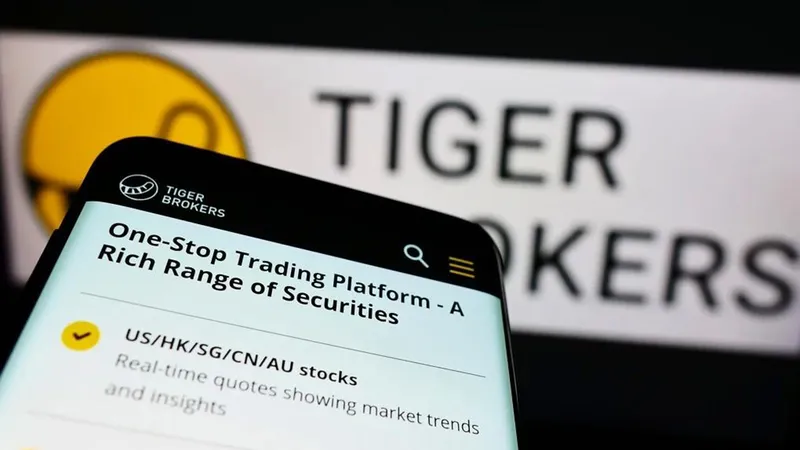 Tiger Brokers, một ứng dụng môi giới chứng khoán trực tuyến đang phổ biến ở châu Á (ẢNH: ACN NEWSWIRE)