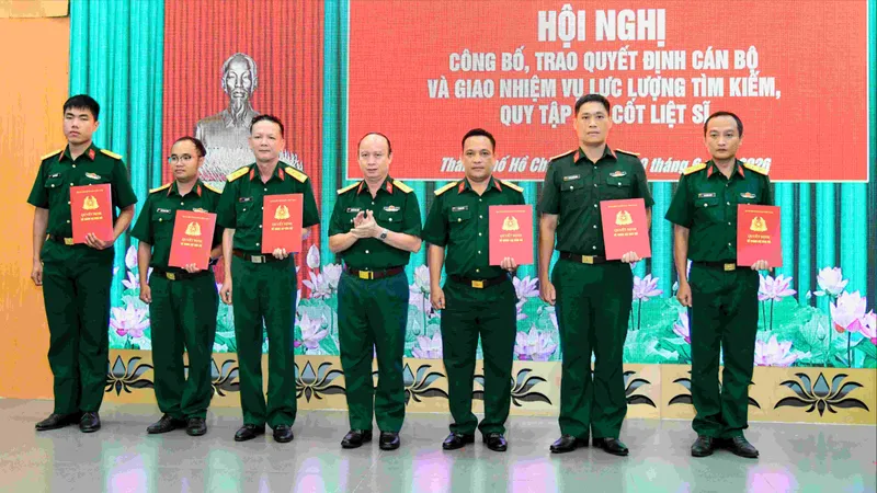 Bộ Tư lệnh TPHCM giao nhiệm vụ cho lực lượng tìm kiếm, quy tập hài cốt liệt sĩ