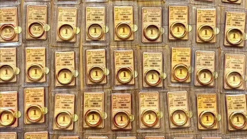 Chiều 10-6, giá vàng giảm thêm 2,8 - 3 triệu đồng/lượng so với buổi sáng 