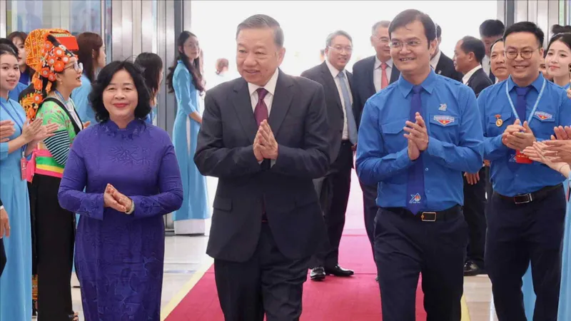 Tổng Bí thư, Chủ tịch nước Tô Lâm dự phiên trọng thể Đại hội đại biểu Đoàn toàn quốc lần thứ XIII