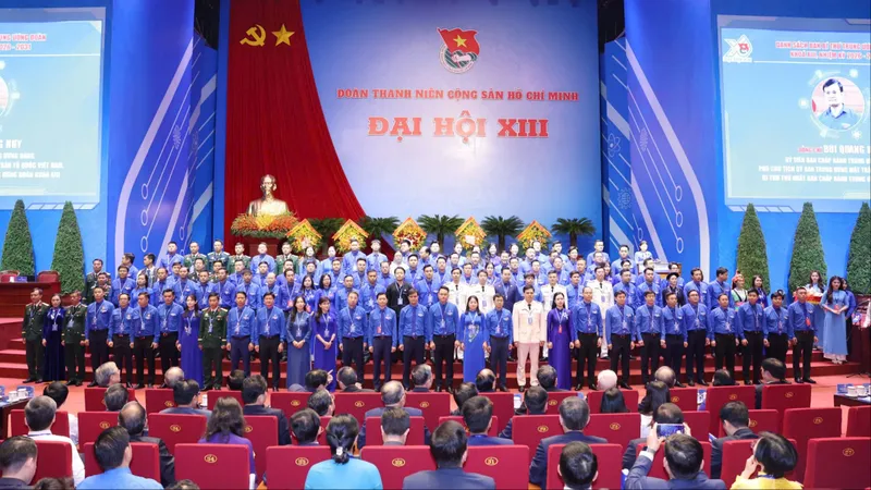 Phiên trọng thể Đại hội Đại biểu toàn quốc Đoàn TNCS Hồ Chí Minh lần thứ XIII, nhiệm kỳ 2026 - 2031. Ảnh: QUANG PHÚC.