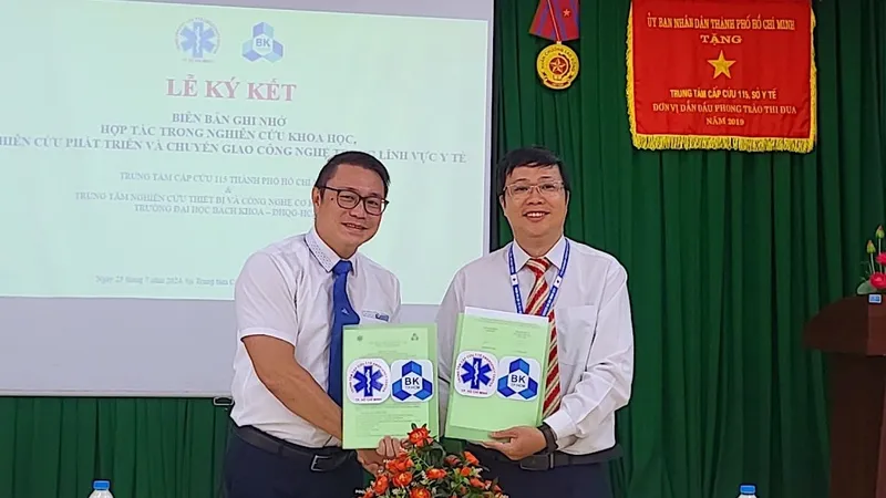 Ký kết hợp tác nâng cao chất lượng cấp cứu ngoại viện