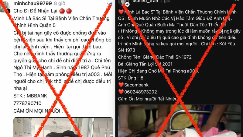 Bệnh viện ở TPHCM cảnh báo tin giả kêu gọi từ thiện