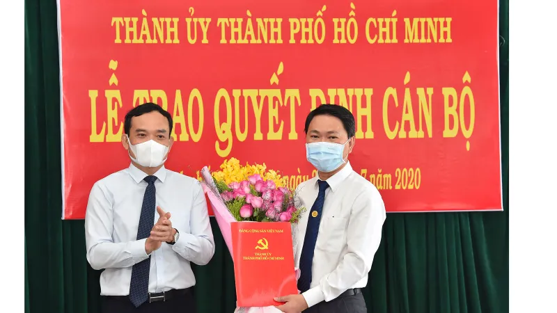 Đồng chí Trần Hoàng Quân giữ chức vụ Bí thư Huyện ủy Bình Chánh