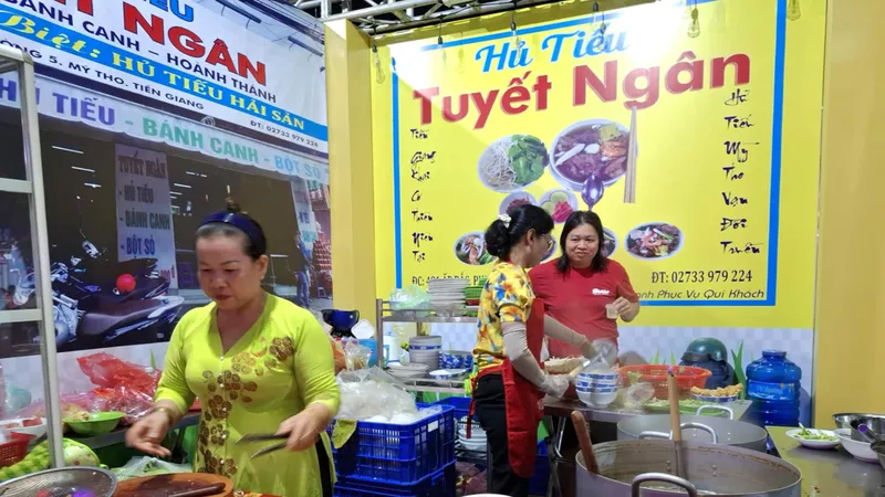 Gian hàng Hủ tiếu Ngân tham gia Lễ hội Hủ tiếu Mỹ Tho lần thứ nhất năm 2024