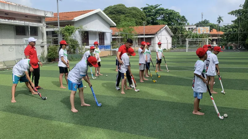 Nhiều hoạt động thể thao bổ ích tại sân chơi hè dành cho các em ở LTE SOS