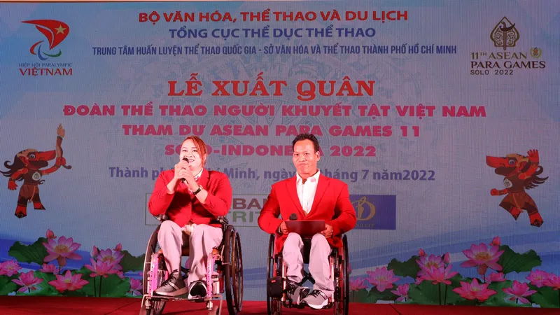 Các VĐV NKT đã đóng góp nhiều thành tích cho thể thao nước nhà. Ảnh: NGUYỄN ANH