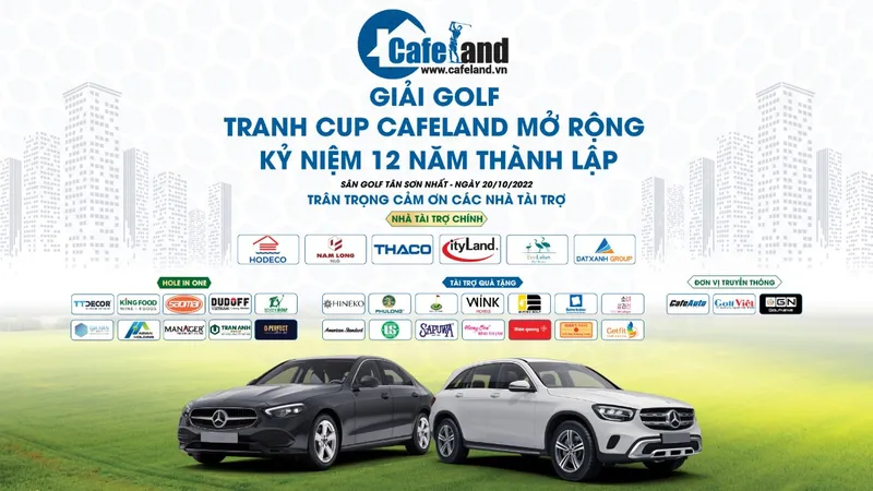Giải golf tranh cúp CafeLand mở rộng kỷ niệm 12 năm thành lập với những giải thưởng giá trị