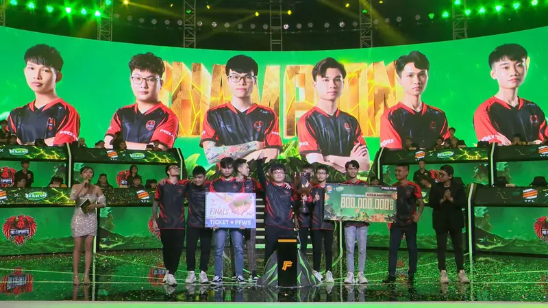 Đương kim vô địch châu Á HQ Esports trở thành tân vương của VFL. Ảnh: HQ ESPORTS