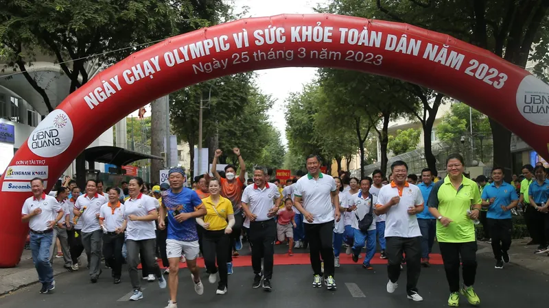 Sự kiện có sự tham gia của Giám đốc Trung tâm Huấn luyện và Thi đấu TDTT TPHCM Nguyễn Đăng Khánh cùng đại diện UBND, phòng, ban quận 3