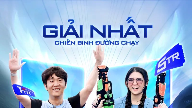 2 runner nam và nữ đoạt giải nhất Chiến binh đường chạy đã được công bố