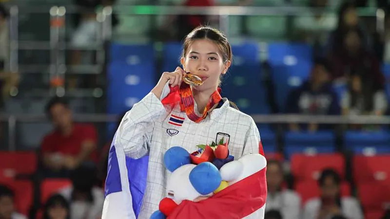 Nữ võ sỹ taekwondo Panipak Wongpattanakit là niềm hy vọng huy chương của thể thao Thái Lan tại Olympic Paris 2024