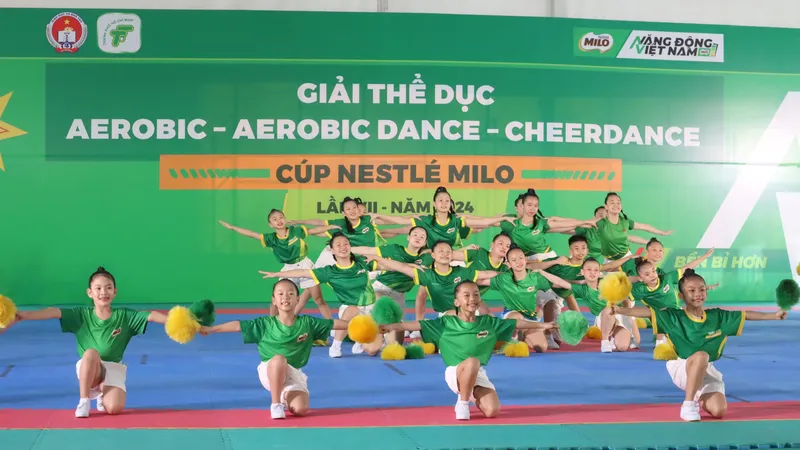 Sôi nổi giải Thể dục Aerobic – Aerobic Dance – Cheerdance tranh cúp Milo 2024