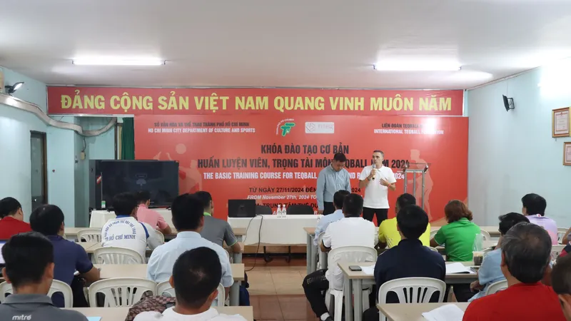 Khoá đào tạo thu hút hơn 50 học viên tham dự. Ảnh: THANH TÙNG 