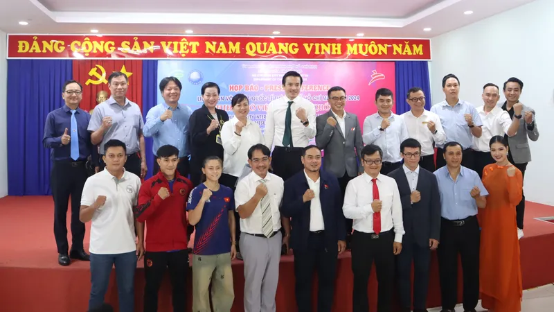 Đại diện các bộ môn tham dự họp báo thông tin về sự kiện. Ảnh: THANH TÙNG 