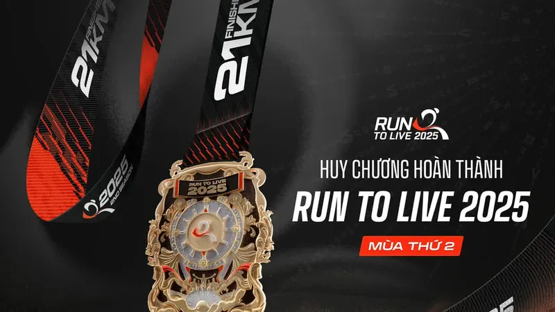 Mẫu huy chương Run To Live 2025 nhận được nhiều lời khen từ giới mộ điệu