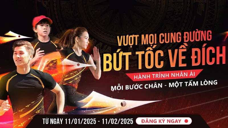 Mỗi bước chân chạy của người tham gia đều hướng đến mục tiêu gây quỹ hỗ trợ các tài năng thể thao 