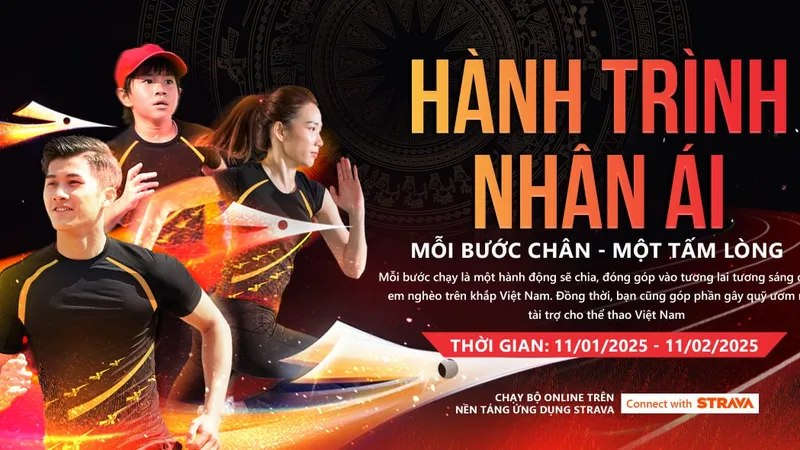 Mỗi bước chân chạy của người tham gia đều hướng đến mục tiêu gây quỹ hỗ trợ các tài năng thể thao