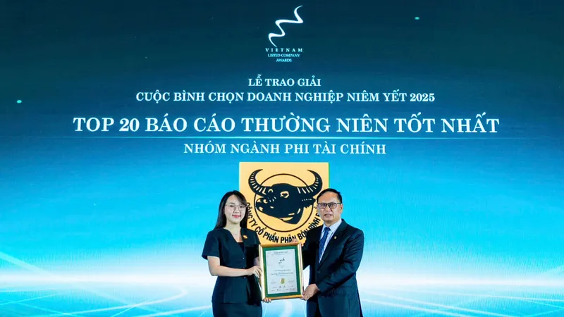 Công ty CP Phân bón Bình Điền được xướng tên trong tốp 20 doanh nghiệp có Báo cáo thường niên tốt nhất - nhóm ngành phi tài chính