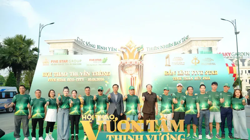 Five Star Group vừa chính thức khai trương Trung tâm thể thao đa năng tại khu đô thị Five Star Eco City 