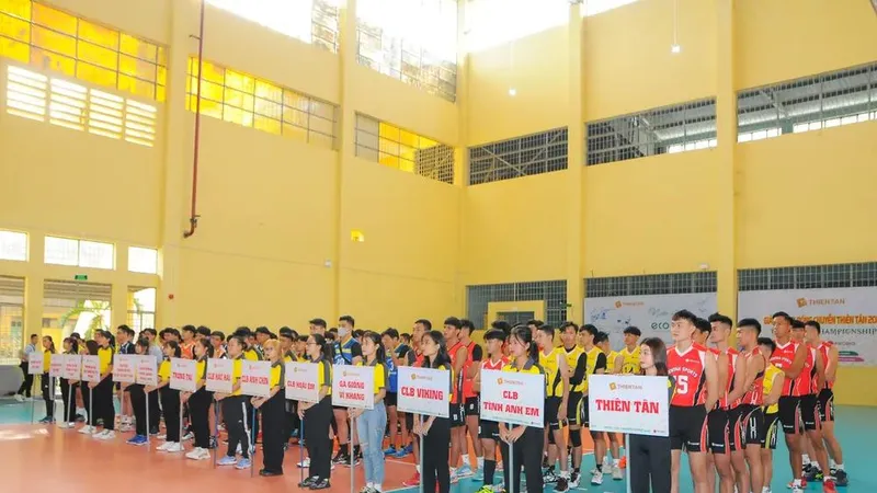 Cúp bóng chuyền Thiên Tân ngày càng thu hút nhiều đội bóng tham gia. Ảnh: DŨNG PHƯƠNG 