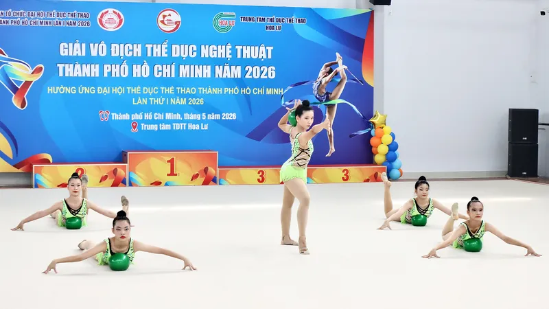Gần 100 VĐV tranh tài giải thể dục nghệ thuật TPHCM 2026
