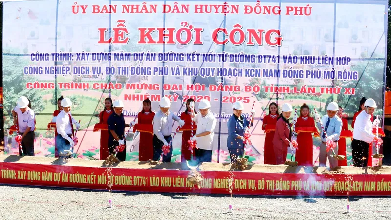 Lễ khởi công 5 dự án đường kết nối vào các khu công nghiệp