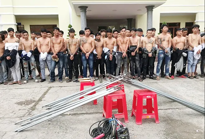 Các đối tượng bị bắt giữ vào chiều 29-9