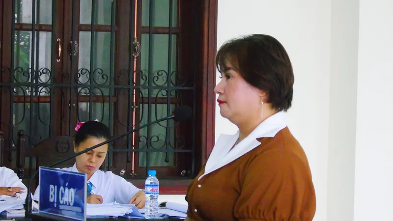 Bị cáo Chiến tại phiên tòa ngày 7-10