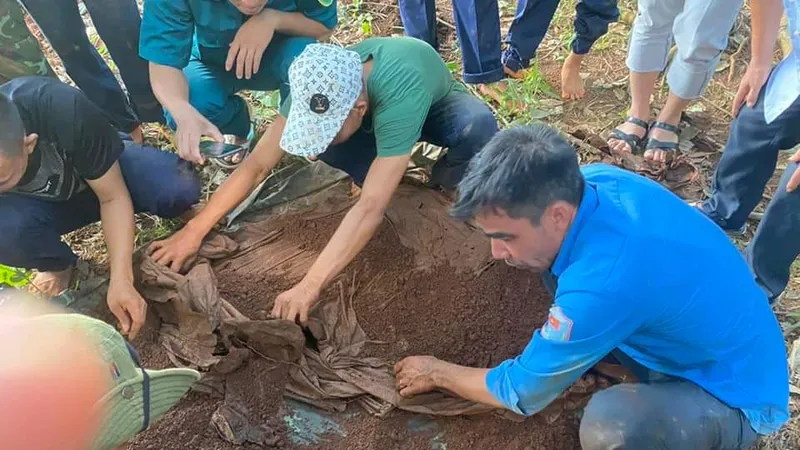 Bình Phước: Đội K72 tìm kiếm, quy tập được 3 bộ hài cốt liệt sĩ trong lô cao su