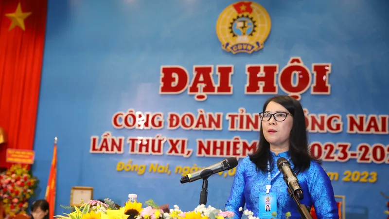 Bà Nguyễn Thị Như Ý tái đắc cử Chủ tịch Liên đoàn lao động tỉnh Đồng Nai 
