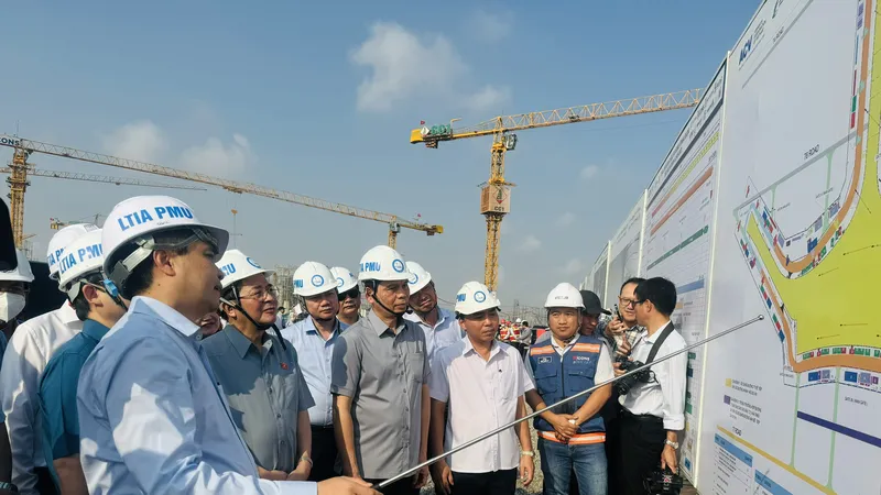 Phó Chủ tịch Quốc hội Nguyễn Đức Hải giám sát tiến độ thi công sân bay Long Thành