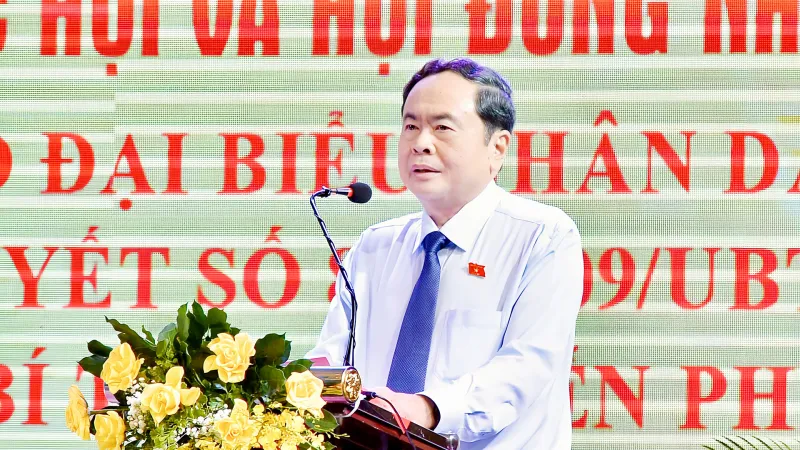 Chủ tịch Quốc hội Trần Thanh Mẫn dự hội nghị Cộng tác viên toàn quốc Báo Đại Biểu Nhân Dân