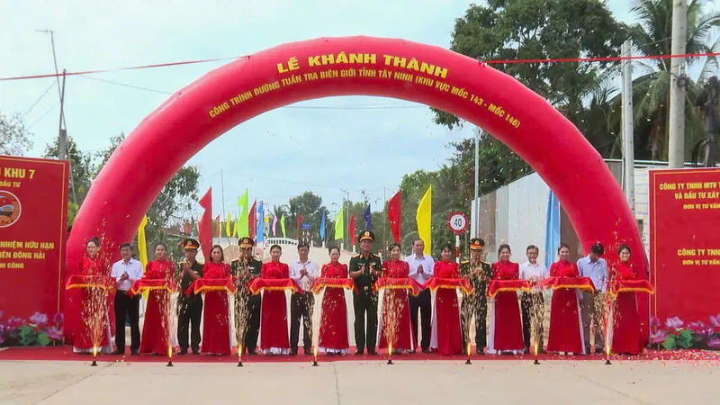 Tây Ninh: Khánh thành công trình đường tuần tra biên giới