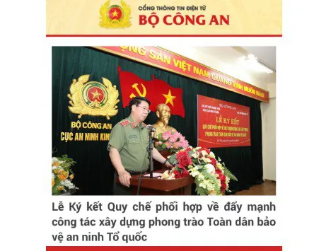 Cảnh báo trang web giả mạo Công an TP Đà Nẵng, Bộ Công an để lấy trộm dữ liệu