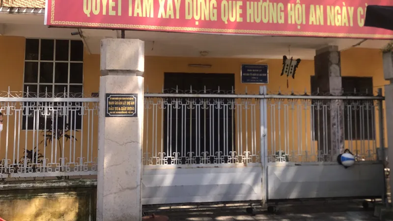 Trụ sở Ban Quản lý đầu tư và xây dựng TP Hội An. Ảnh: NGUYỄN CƯỜNG