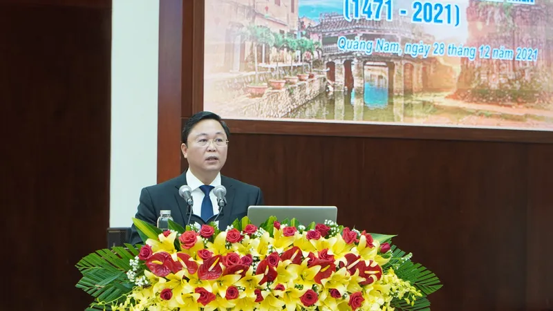 Quang cảnh buổi hội thảo "Quảng Nam - 550 năm hình thành và phát triển