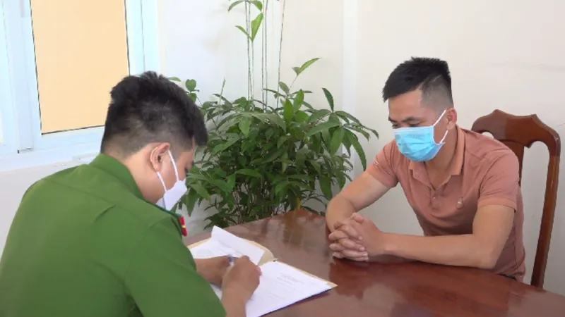 Đối tượng Trương Công Duy tại cơ quan điều tra