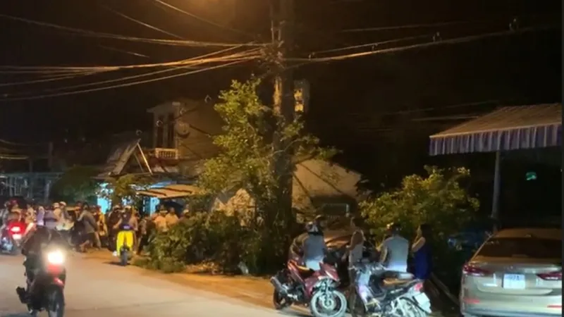Khu vực đối tượng Sanh cố thủ sau khi gây án
