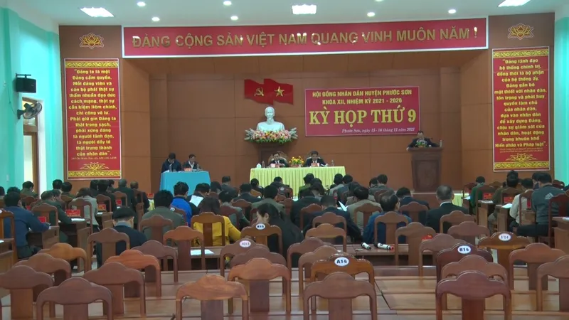 Kỳ họp thứ 9, HĐND huyện Phước Sơn khóa XII