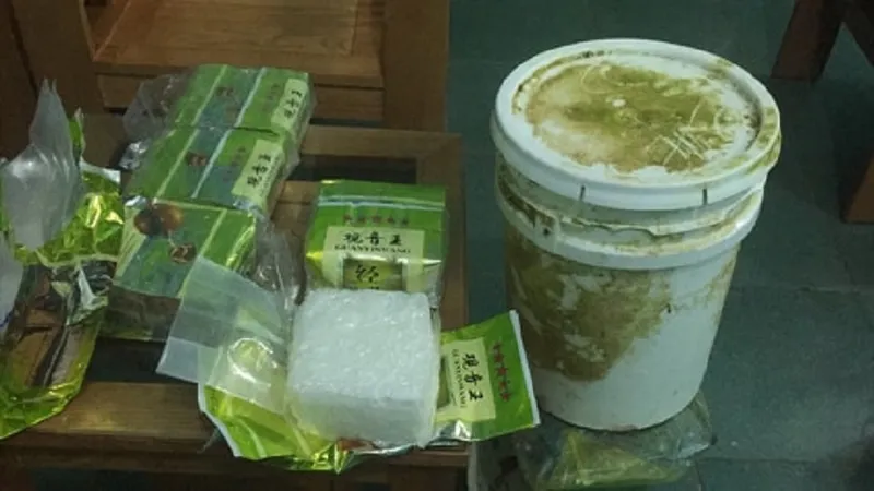 Số gói nghi ma túy được bộ đội biên phòng thu giữ