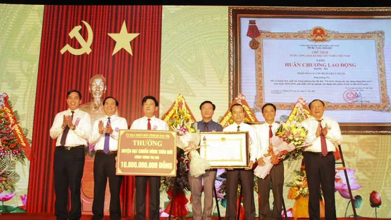 Huyện đầu tiên của tỉnh Quảng Trị đạt chuẩn Nông thôn mới