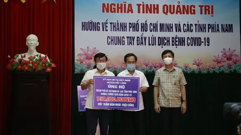 “Nghĩa tình Quảng Trị” chung tay cùng TPHCM đẩy lùi dịch Covid-19