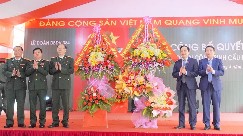 Thành lập Lữ đoàn Công binh cầu đường dự bị động viên 384